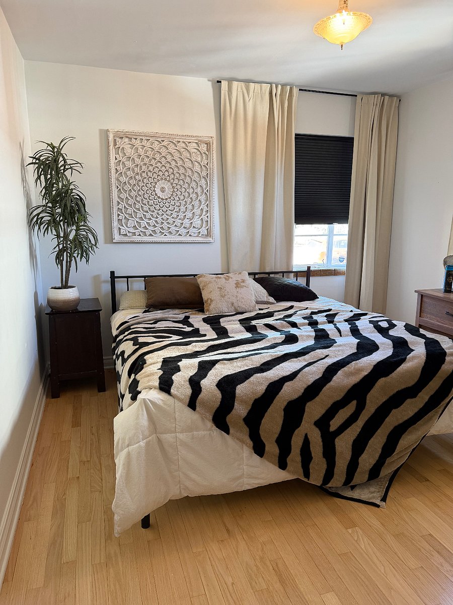 Upstairs bedroom with closet and dresser- King bed