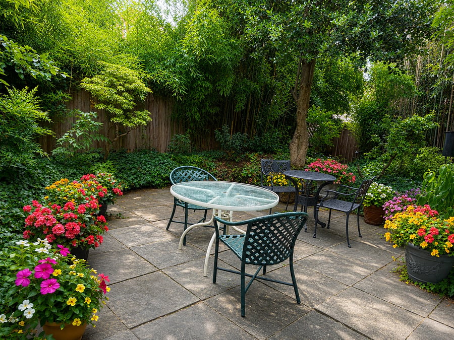 Private Backyard area