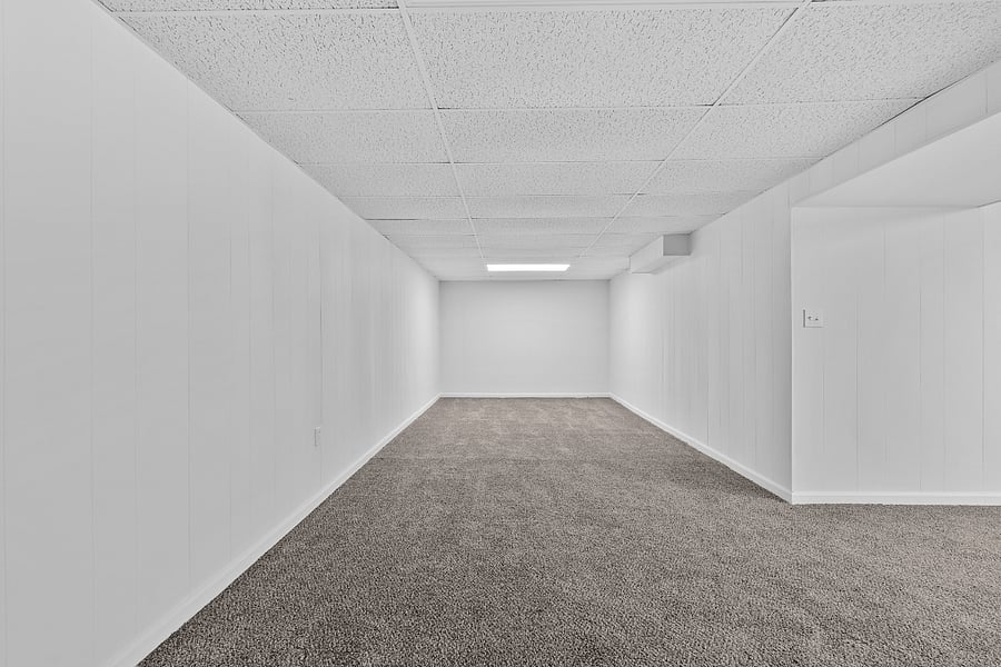 Bonus finished basement. This room does not come furnished but there is extra space if needed.