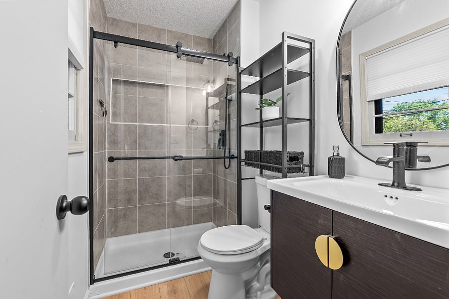 Bathroom off of primary bedroom