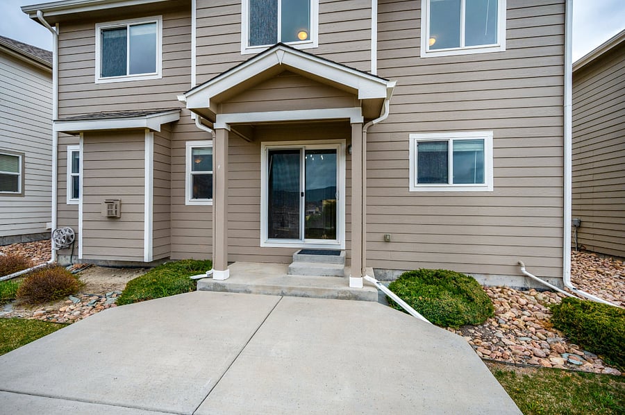 rear of home