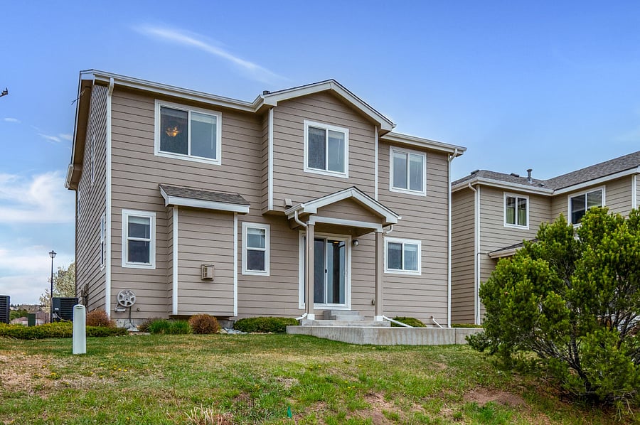 rear of home