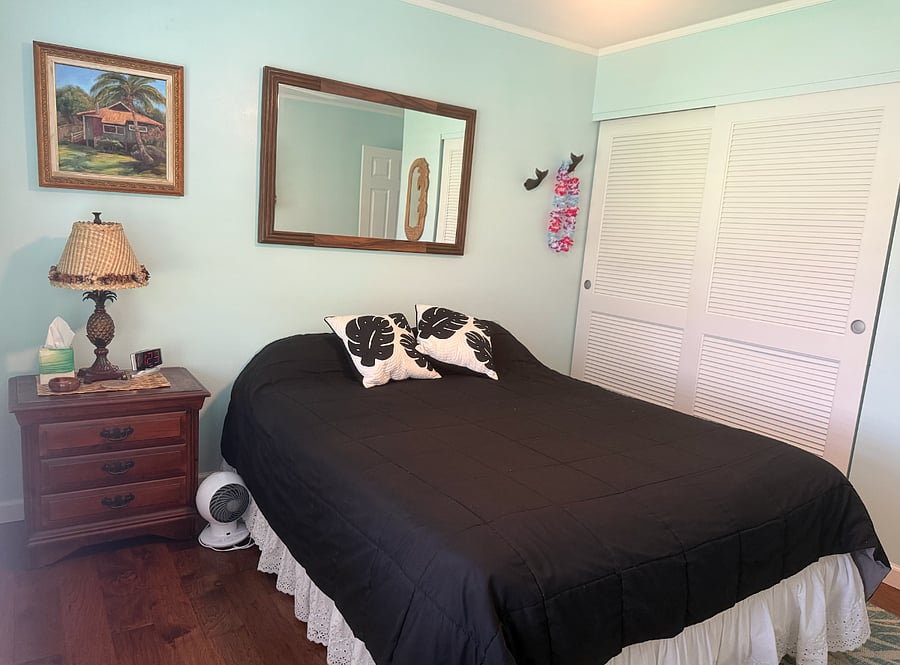 One of the three smaller guest rooms. Sometimes referred to as the "black room".