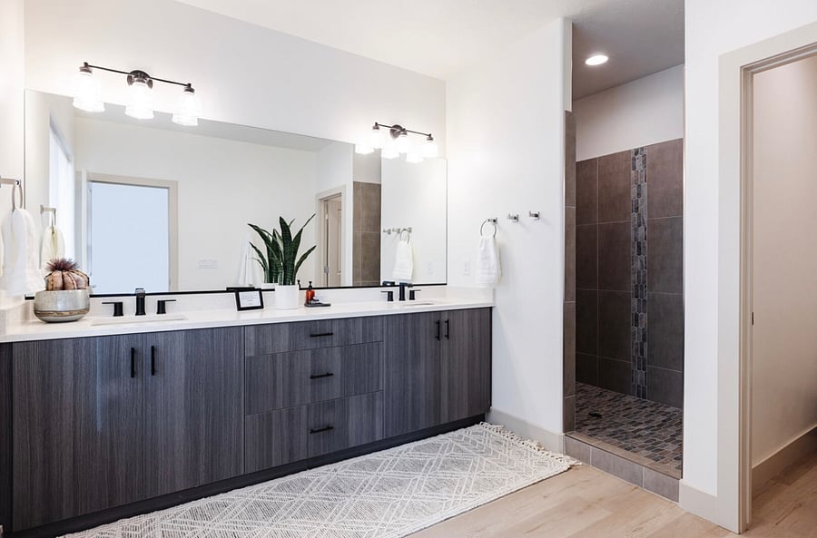 Primary bathroom with walk-in shower