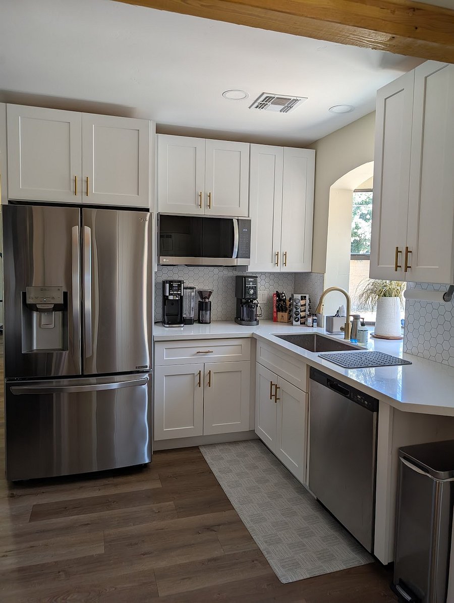 Kitchen and coffee station