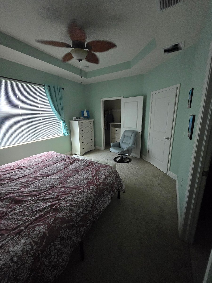 Master Bedroom with king size bed.