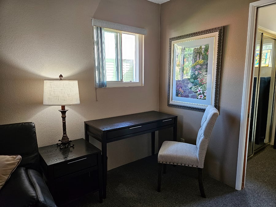 Large desk in Master suite