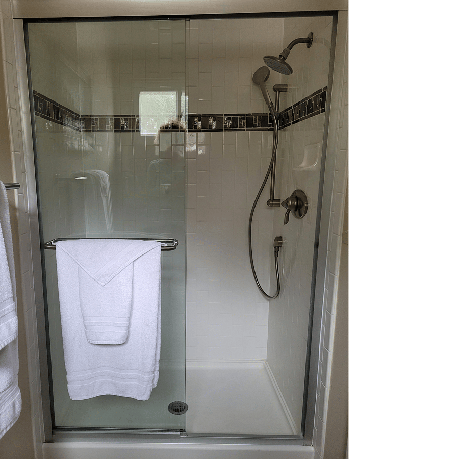 Master shower
