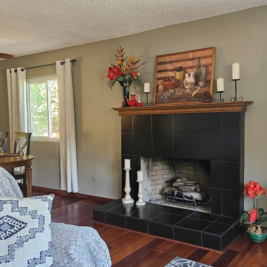 Main floor fireplace