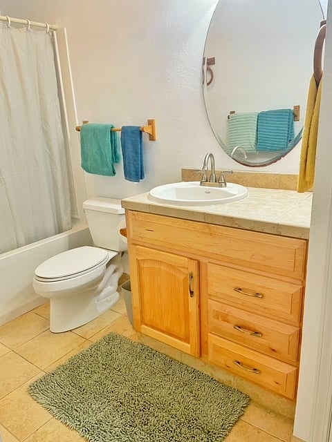 Primary bathroom.
