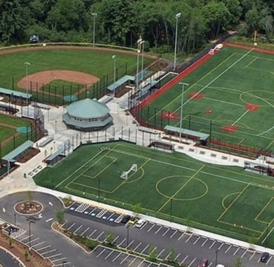 Luke Jensen Park just one short block away