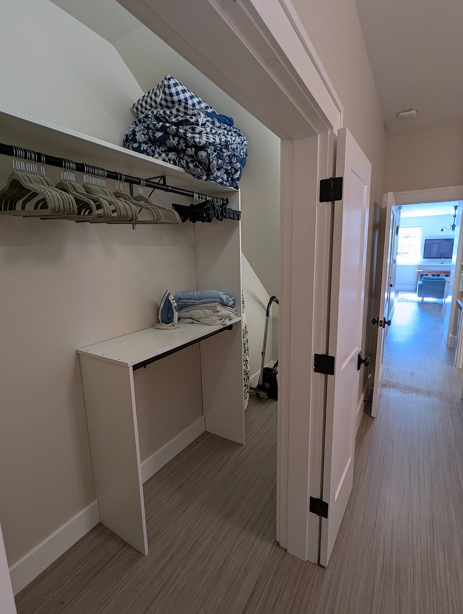 Huge closet with ironing board