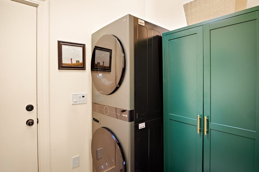 new LG washer and dryer with wardrobe
