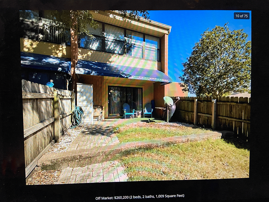 BACKYARD, SERENE VIEW WITH OPEN SPACE BEHIND UNIT (END UNIT WITH ONLY ONE SIDE NEIGHBOR AND NO REAR NEIGHBORS) REAR ACCESS GATE TO OPEN SPACE