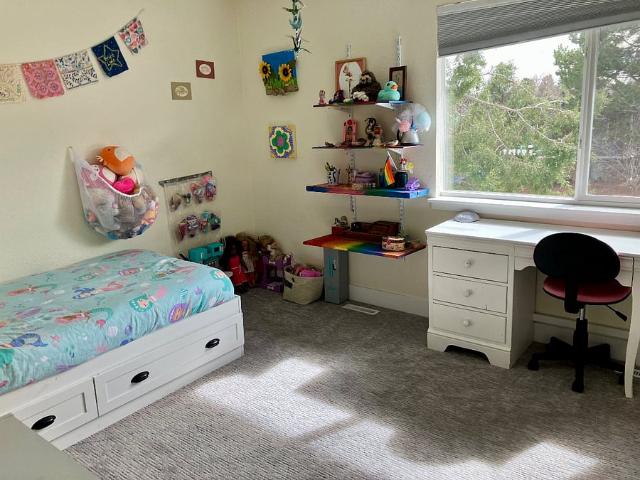 Room 3 ( current room is not decorated as shown in picture , its simple with a bed and night stand and simple decoration ( not child).