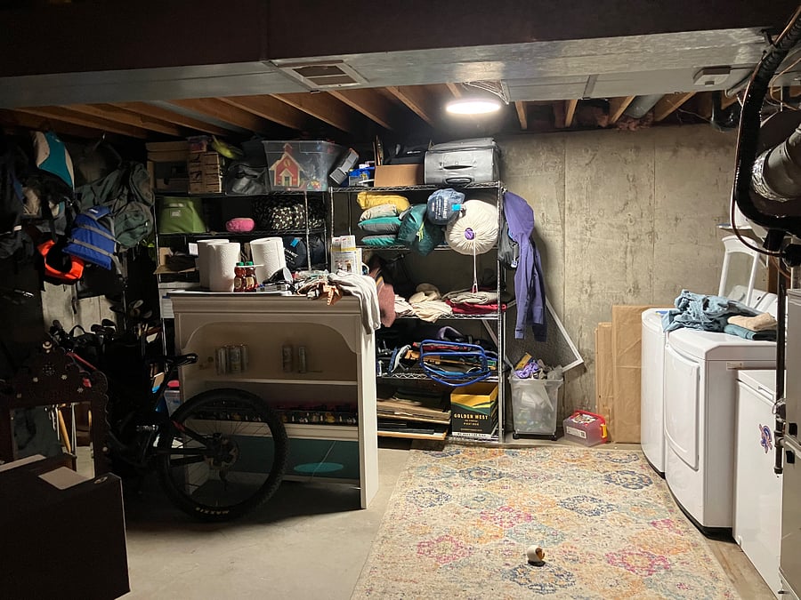 this storage space will be empty and open
