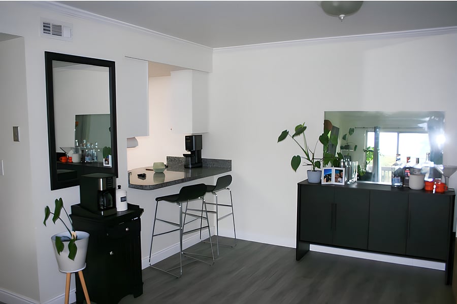 Kitchen bar/Dining room