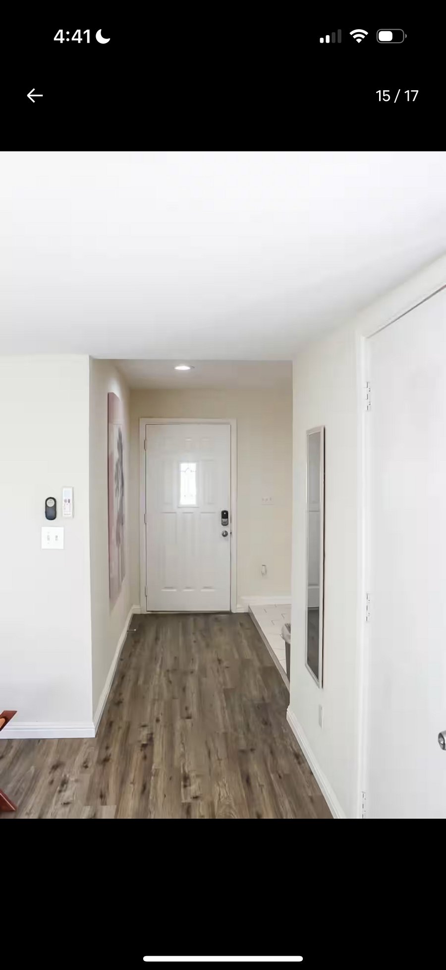 Private entrance to the studio