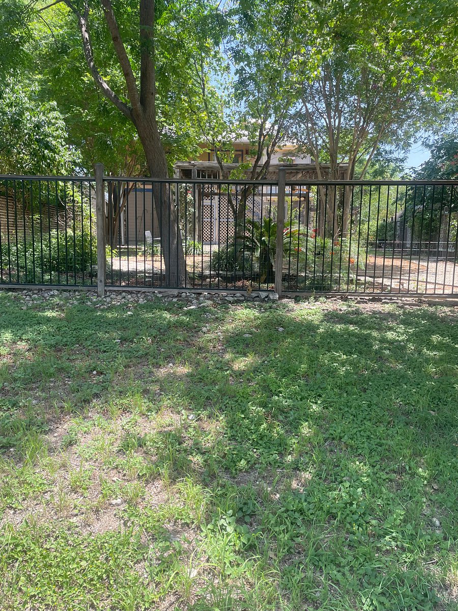 View of backyard from San Antonio River