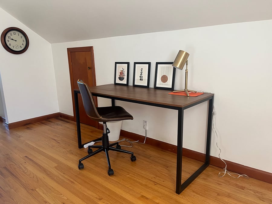 Upstairs workspace