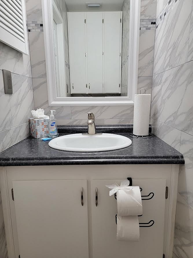 Half bath on main floor.