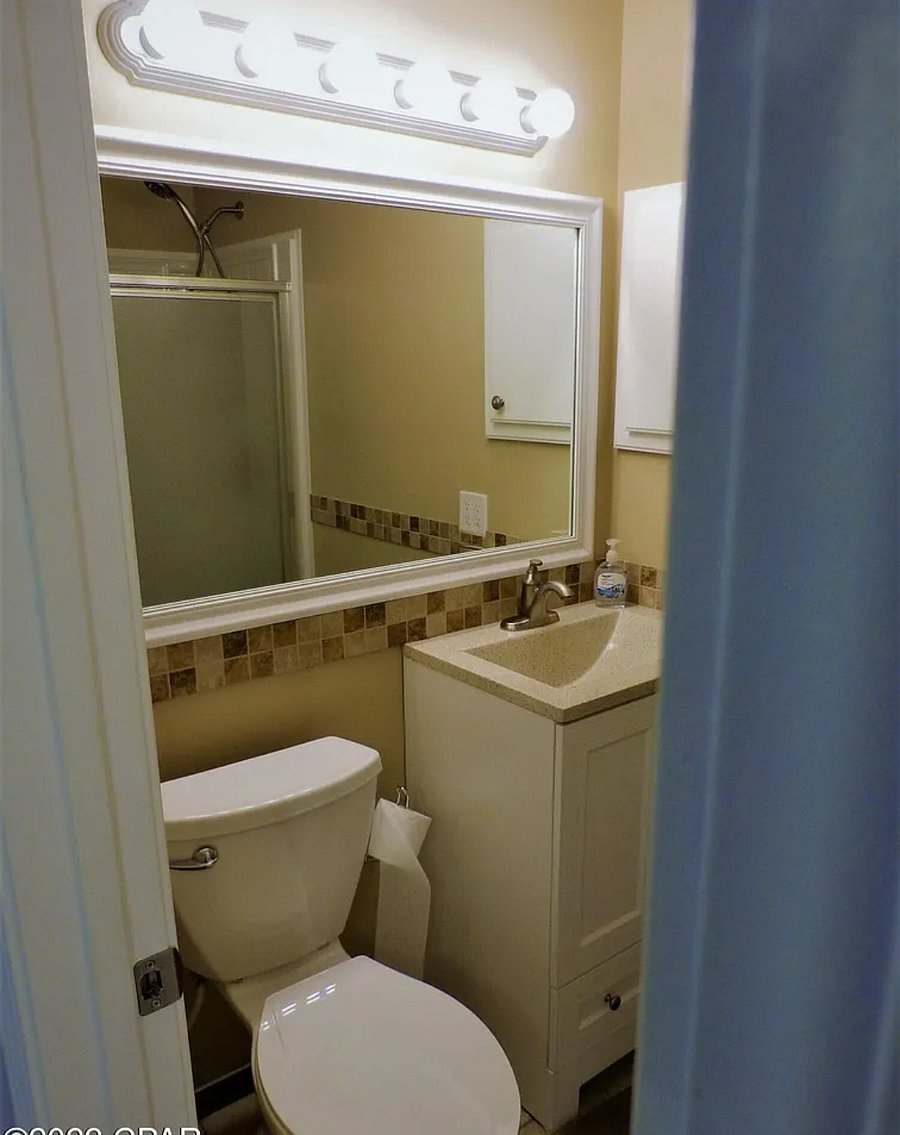 Master bath with shower.