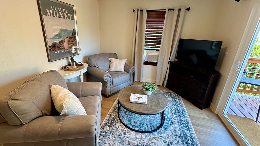Sunroom with TV