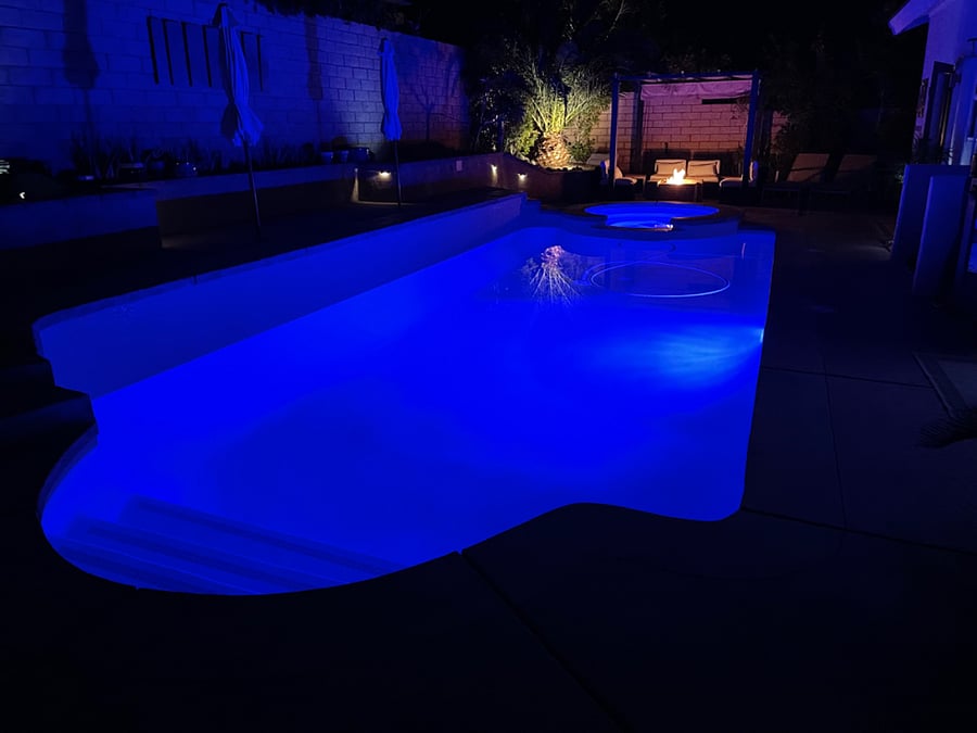 Pool at Nighttime