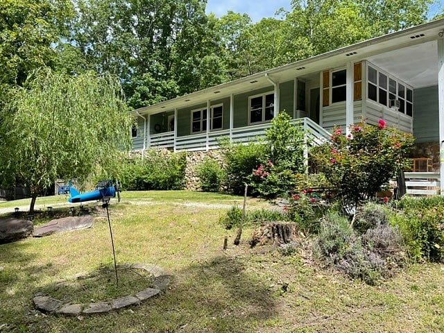 outside main house