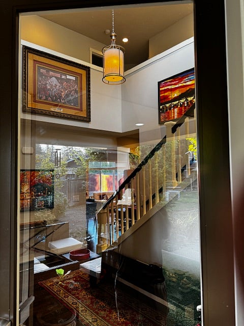View inside corridor from outside