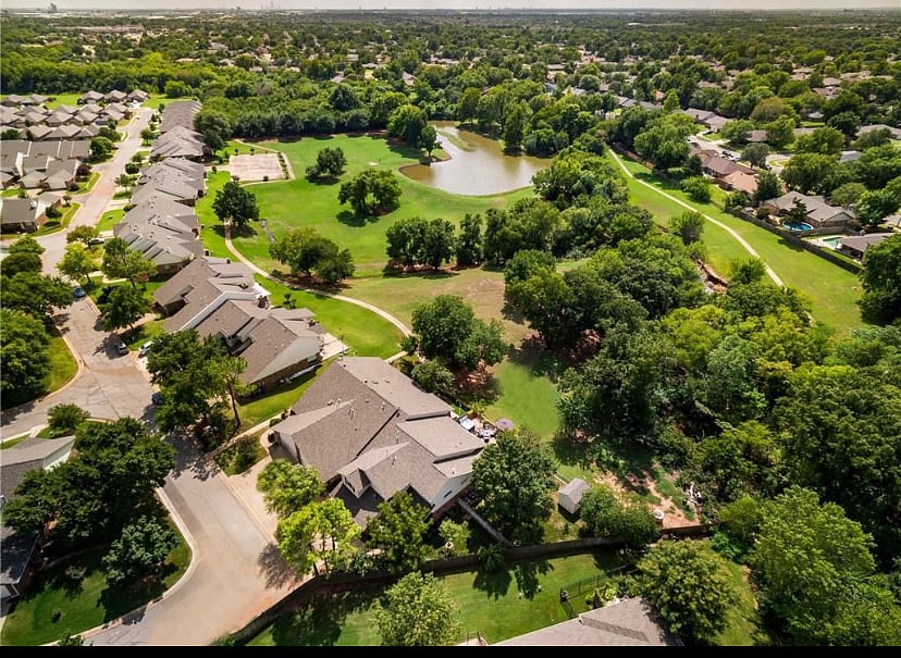 Walking trails around the property and pond 