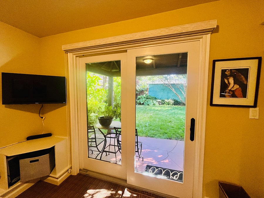 View out to yard