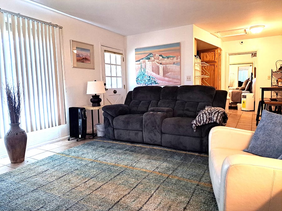 Living room and front door