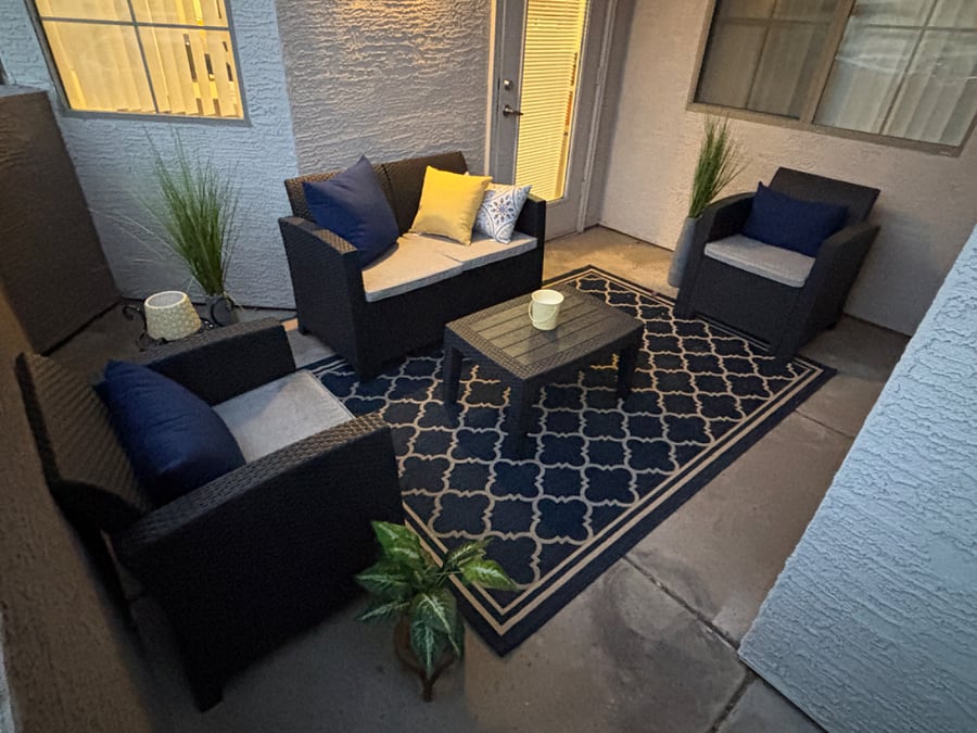 Serene space in the evenings too.