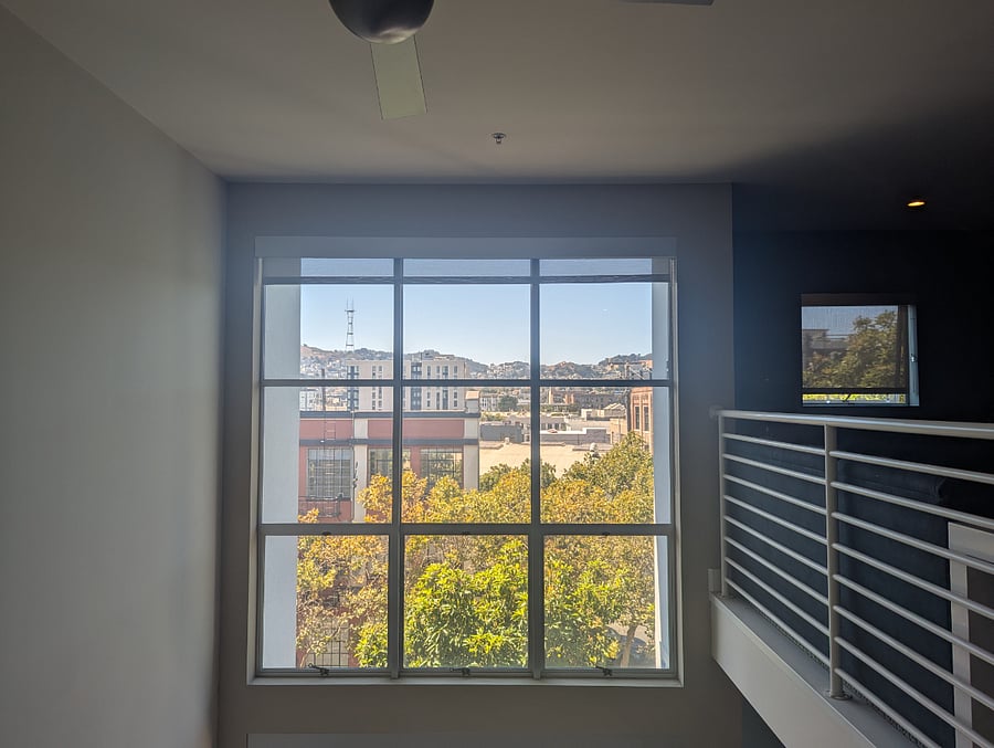 Daytime view from work area