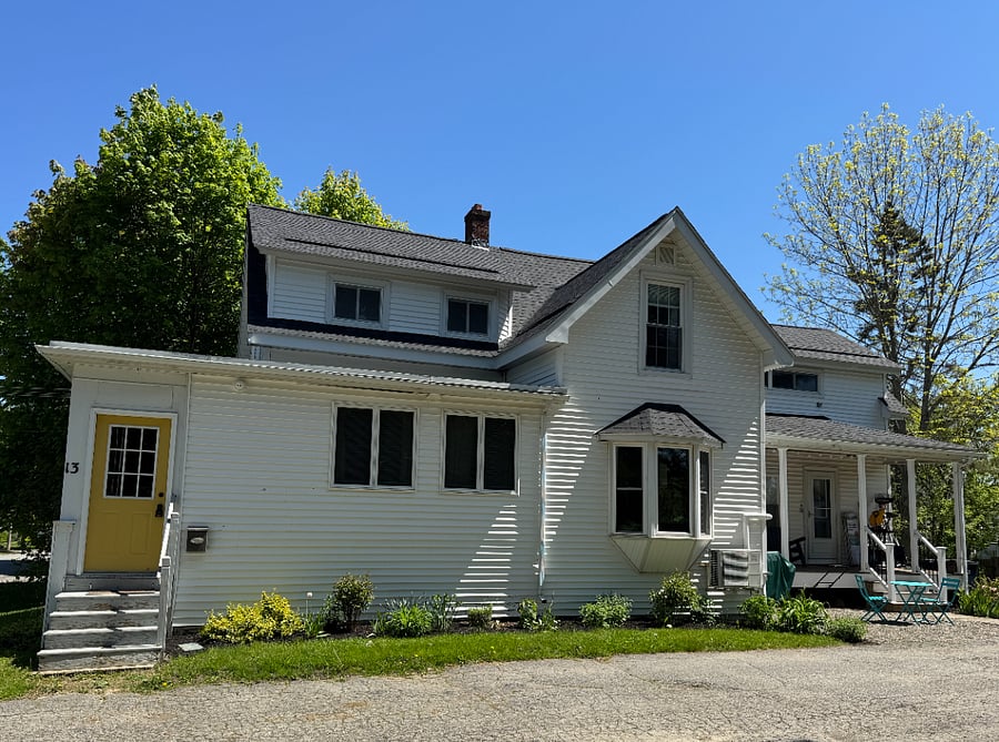 Quiet street and large yard with outdoor space.