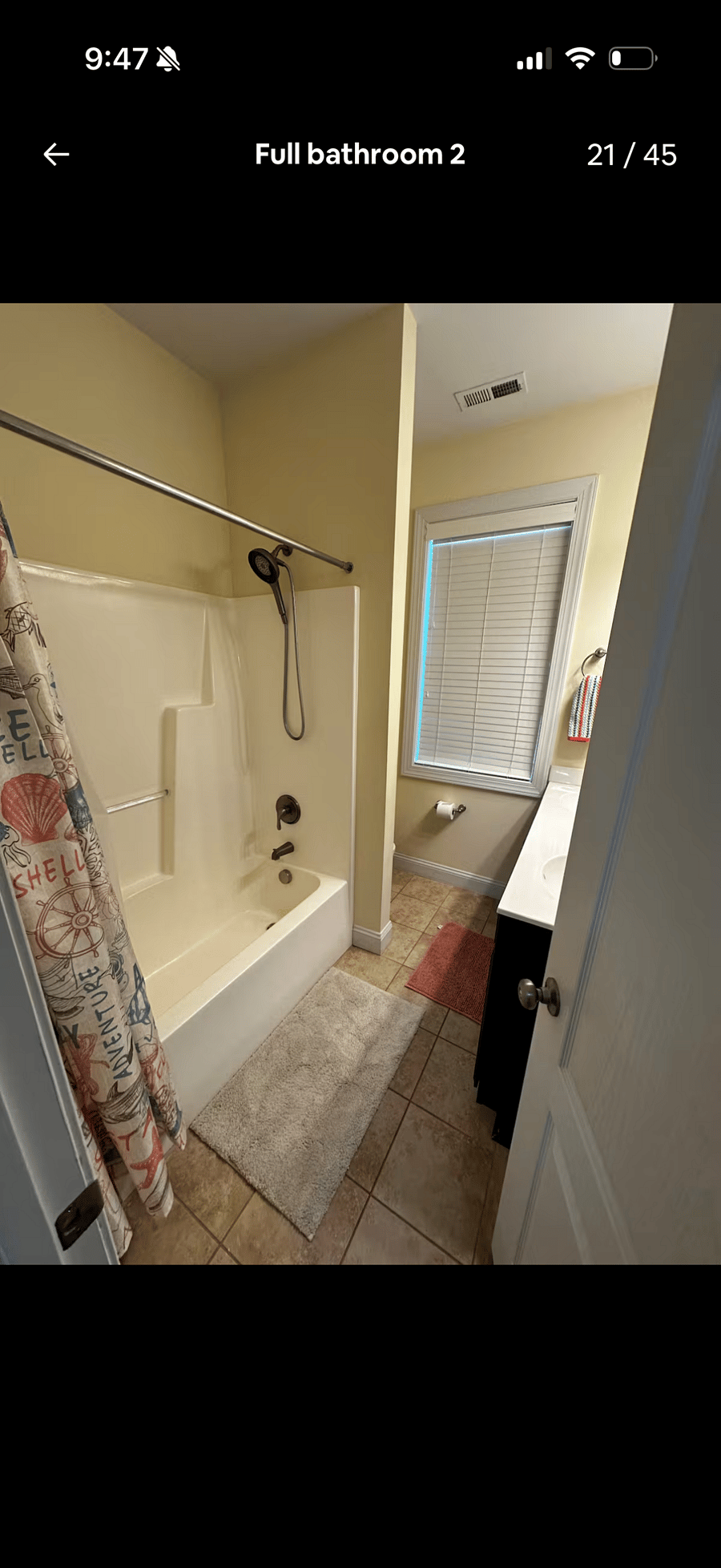 Bathroom on 2nd floor for bunk room and Full Size Bedroom