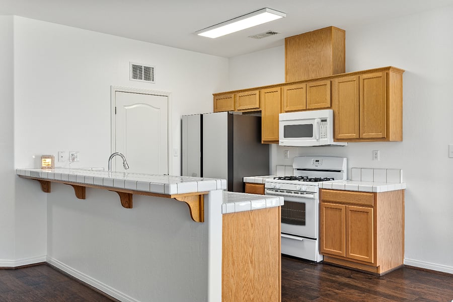 Fully equipped kitchen with major appliances and plenty of storage