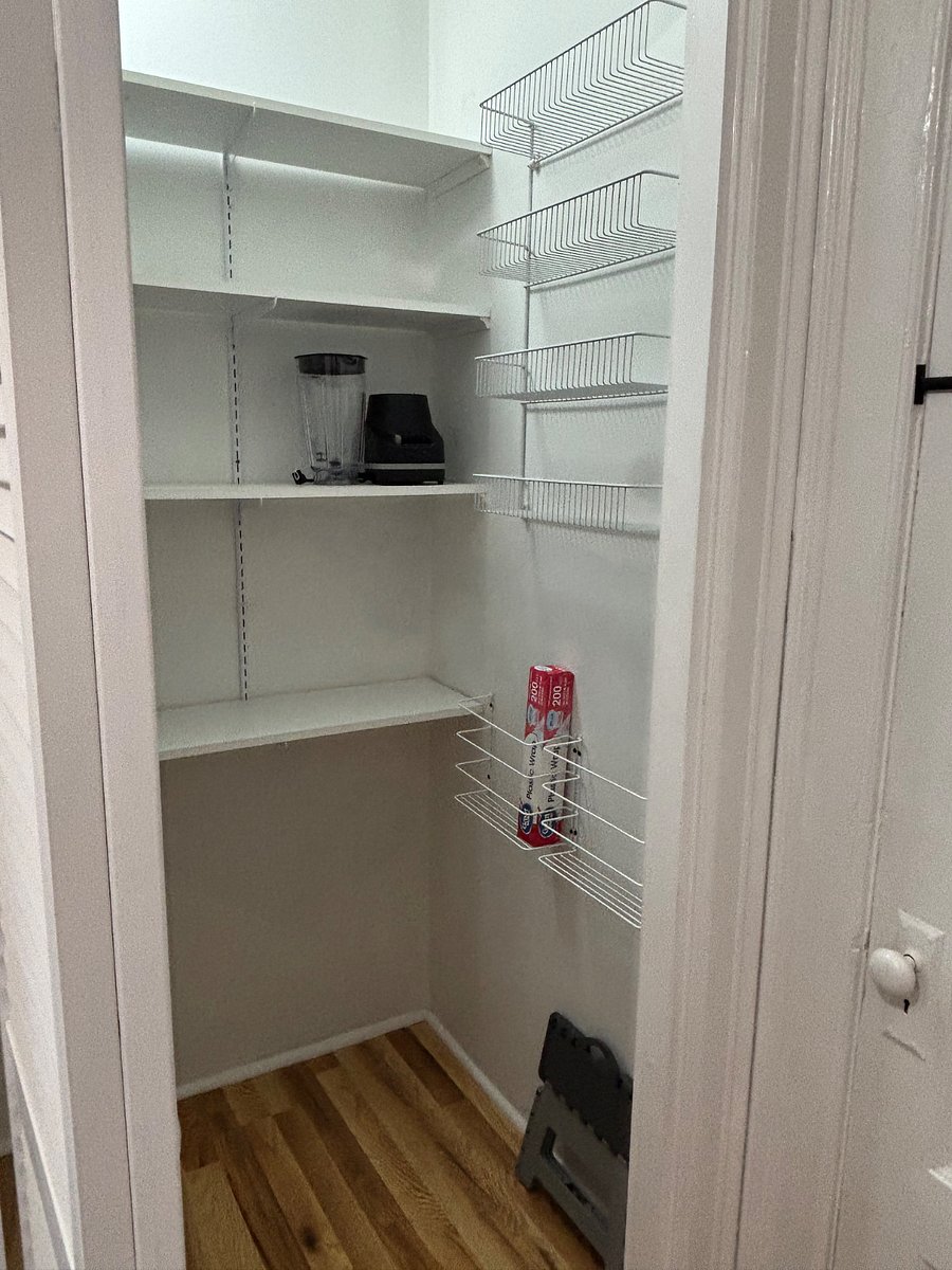 Large pantry.