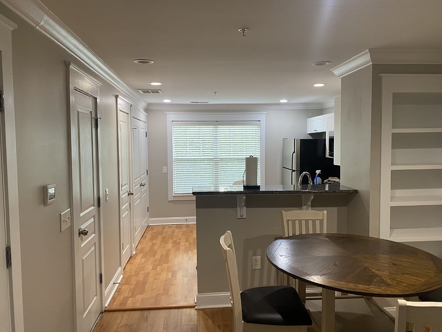 Dining/Kitchen from living room.