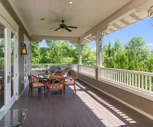Clubhouse veranda