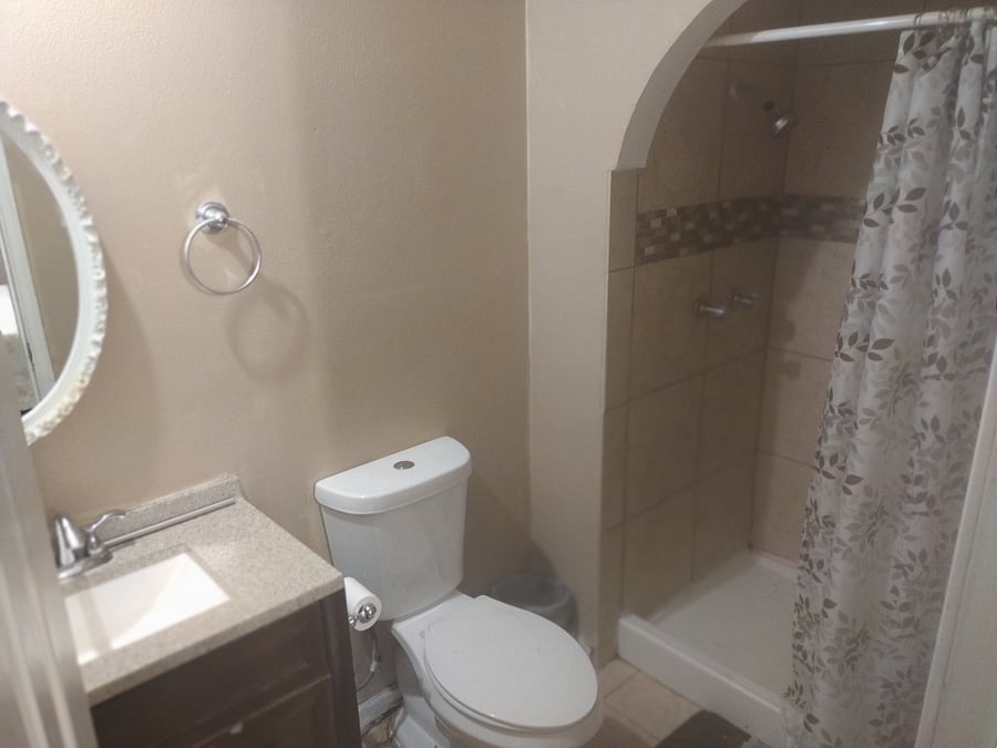 This is the private bathroom for the master bedroom.