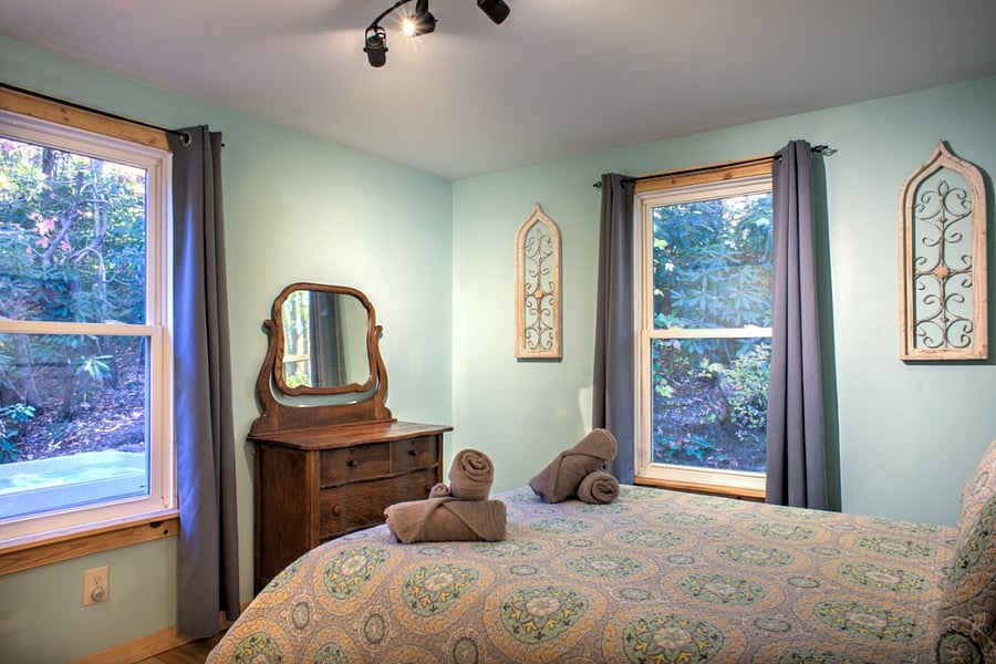 Light-blocking curtains for those mornings you just want to sleep in.