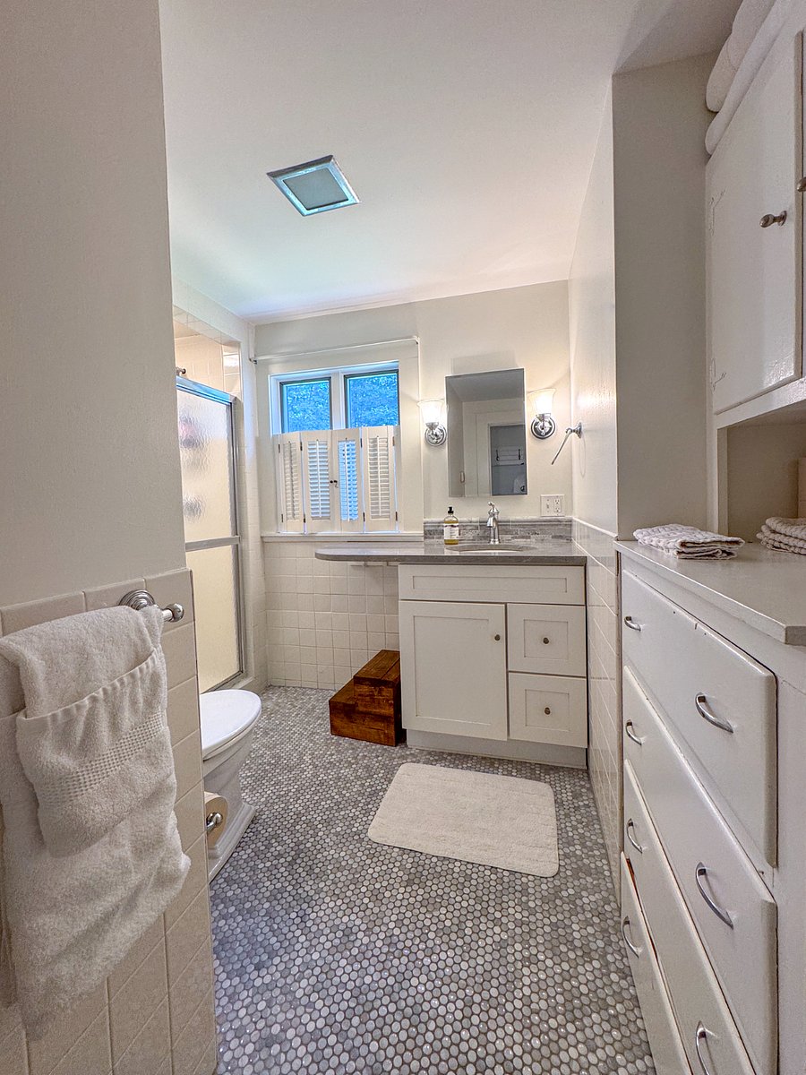 First floor full bathroom with shower