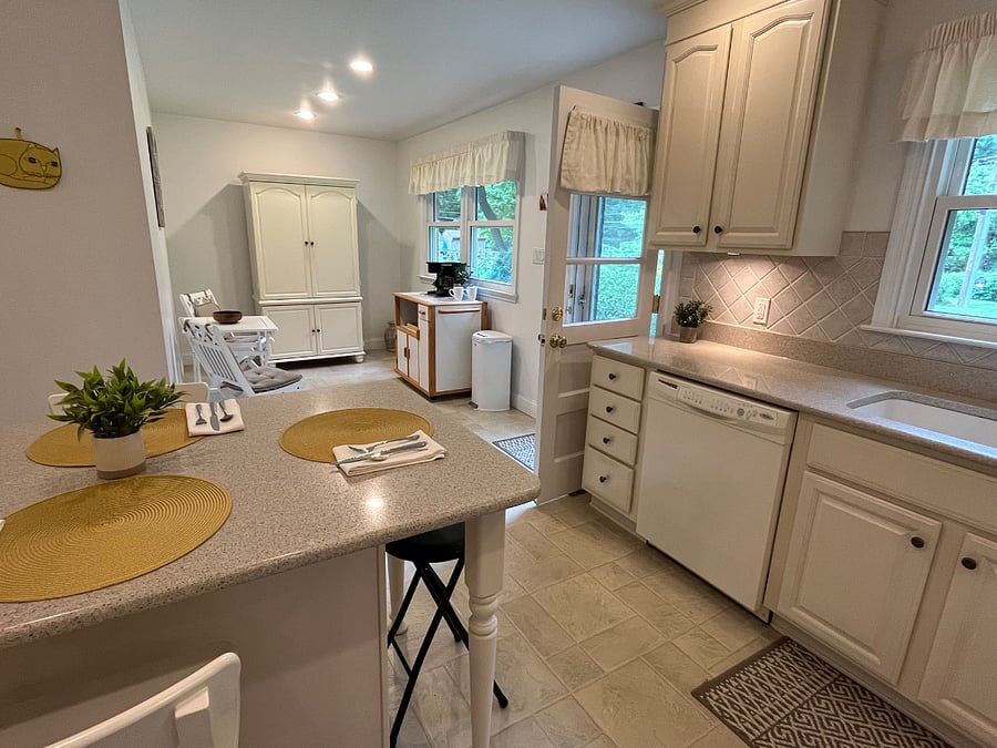 Main Kitchen Leading to Coffee Bar