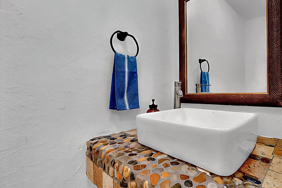 first floor powder room