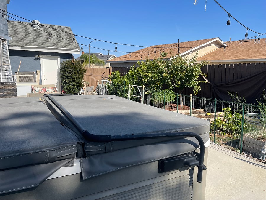 Hot tub and garden