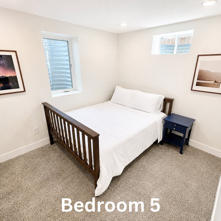 Bedroom 5: 96 square feet, 10'11x8'10, Queen bed