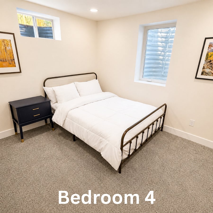 Bedroom 4: 89 square feet, 10'1x8'10, Queen bed