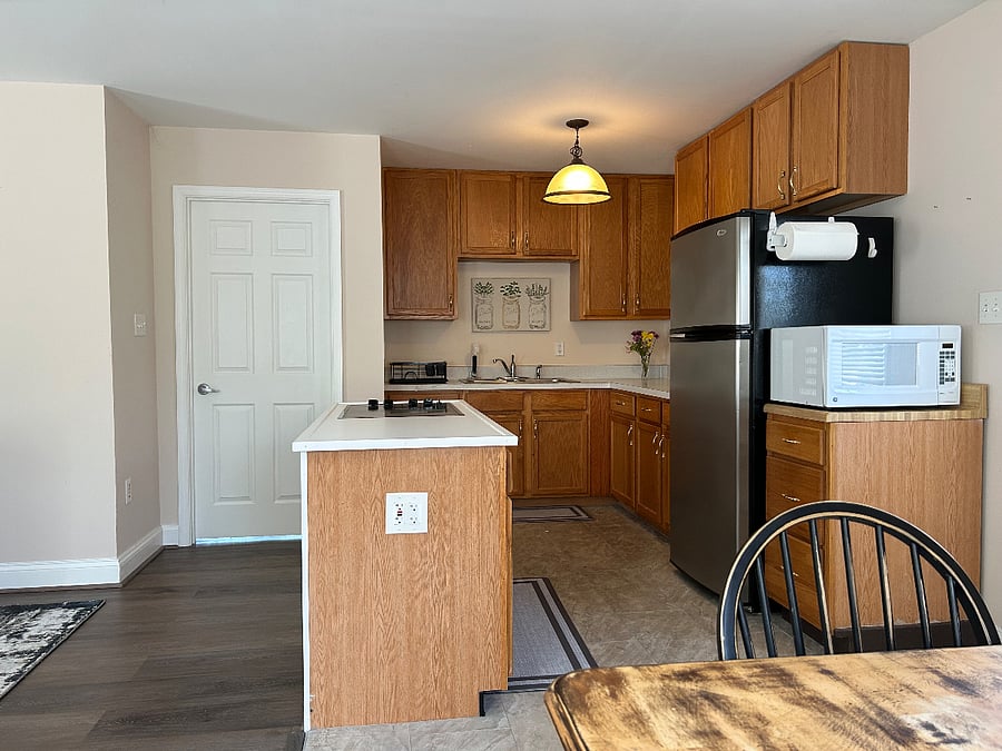 Kitchen and bedroom door